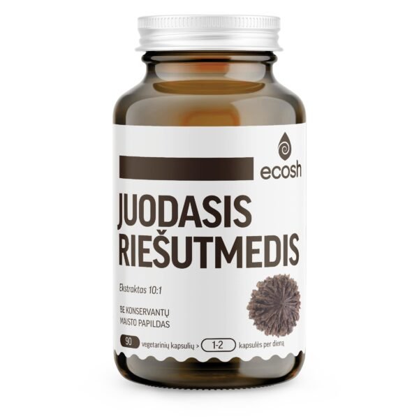 ECOSH Juodasis riešutmedis, 500mg, 90 kapsulių