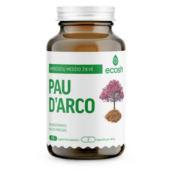 ECOSH PAU D'ARCO, 500 mg, 100 kapsulių