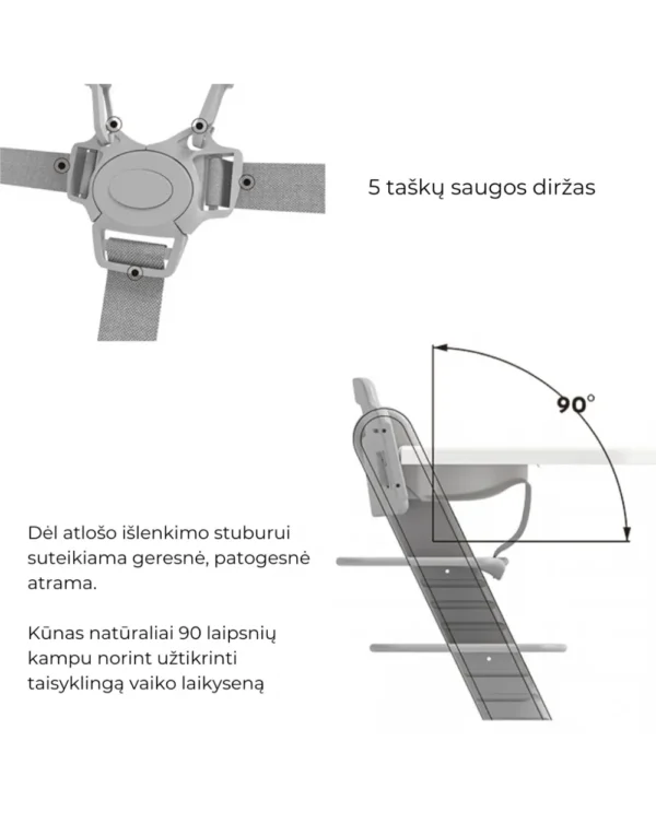 HEORSHE auganti maitinimo kėdutė - Image 6