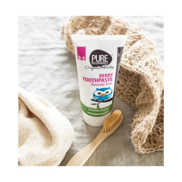 PURE BEGINNINGS DANTŲ PASTA BE FLUORO| BERRY 0-3 m., 75 ml - Image 2