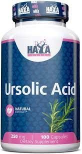 Haya Labs Ursolic Acid (Ursolio rūgštis (iš rozmarino lapų ekstrakto) 100 kaps.