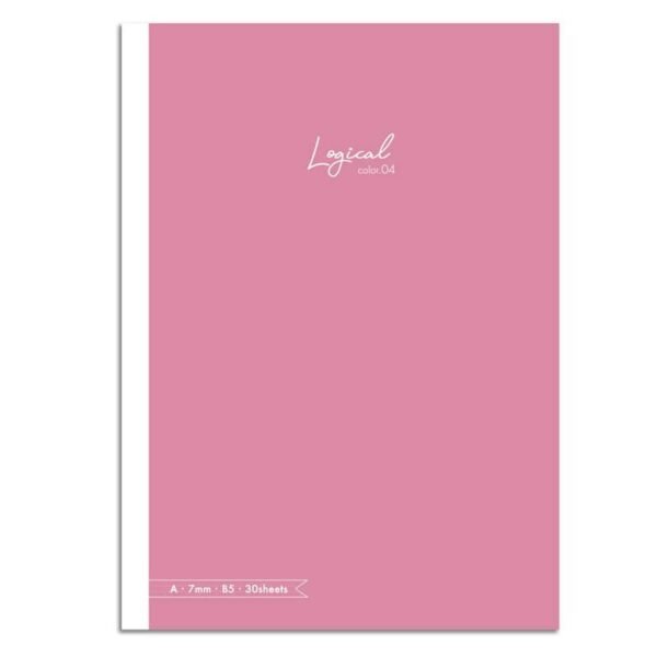 Užrašinė su lipdukais „Swing Logical Color” B5, linija 7mm-rožinė NB504A-P4