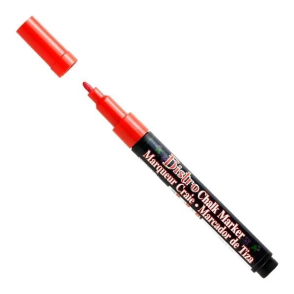 Kreidinis markeris Marvy Bistro Chalk Marker #482 plonu galiuku, Red 1 vnt.