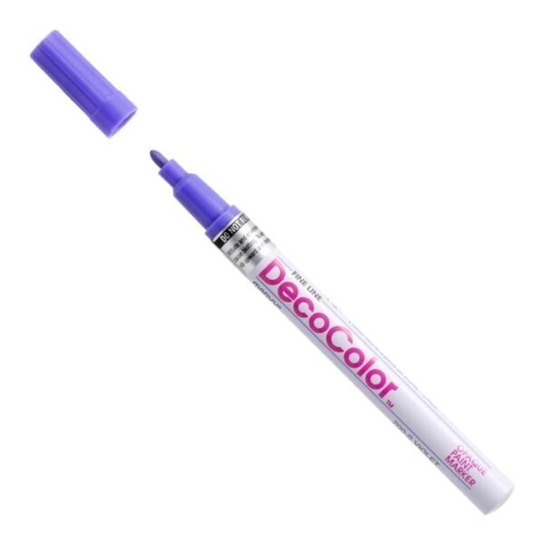 Markeris įvairių paviršių dekoravimui Marvy Decocolor Fine #200 Violet, 1 vnt.