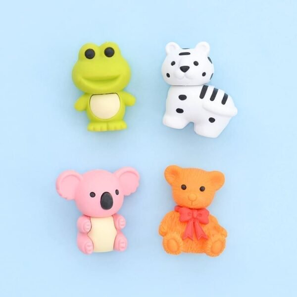 IWAKO trintukų – dėlionių rinkinys BENTO priešpiečių mini dėžutėje „Animal”
