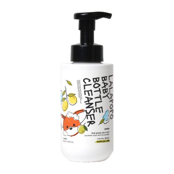 K-MOM Lalapopo maitinimo buteliukų, vaisių ir daržovių ploviklis (putų konsistencijos), 500 ml