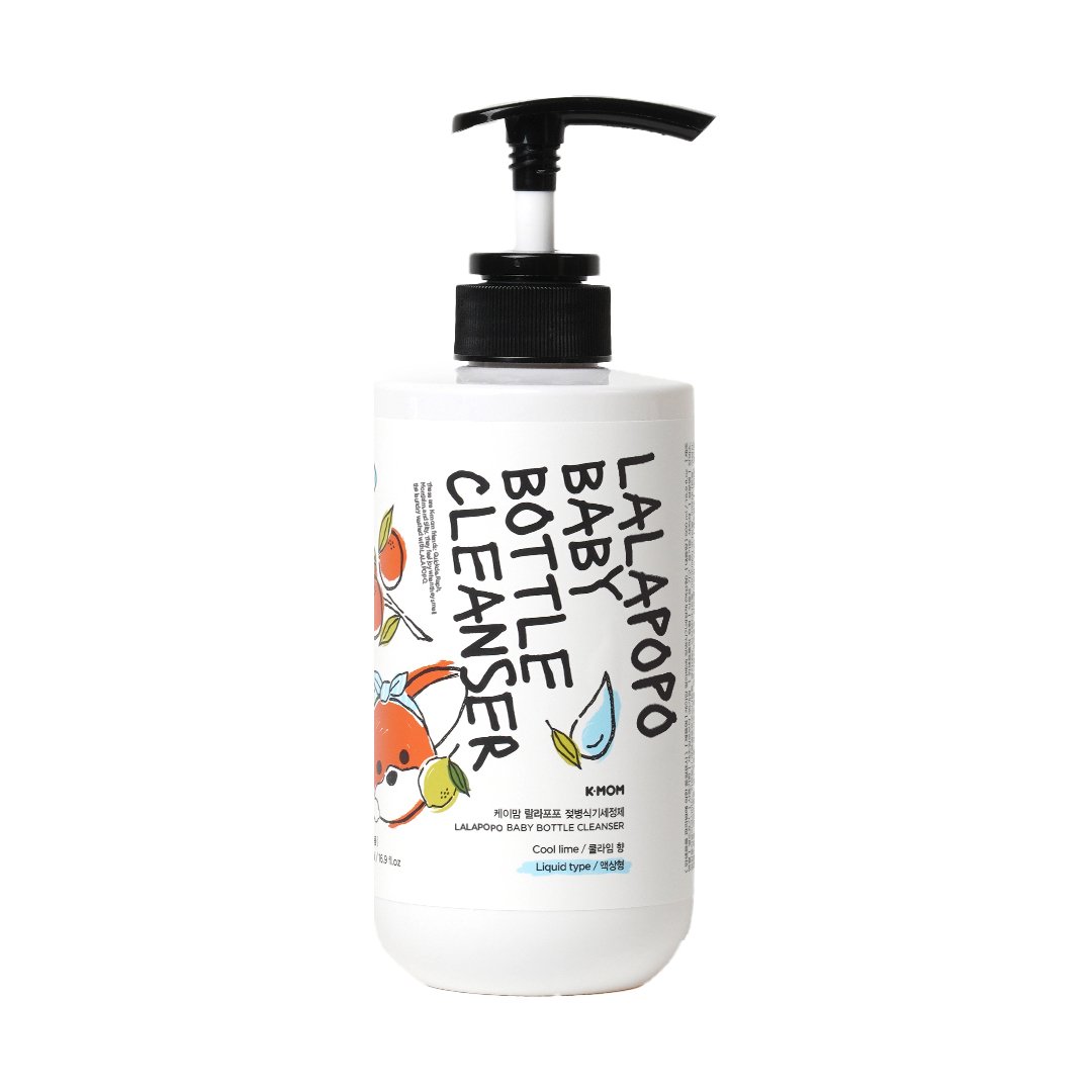 K-MOM Lalapopo maitinimo buteliukų, vaisių ir daržovių ploviklis, skystis, 500 ml
