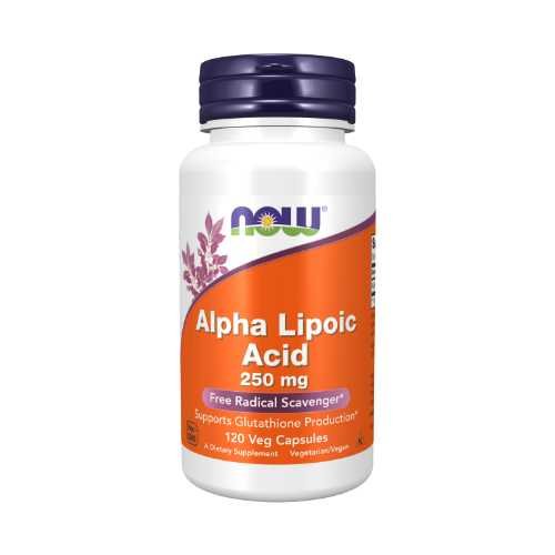 NOW Alpha Lipoic Acid 250mg 120 Veg. Kapsulių
