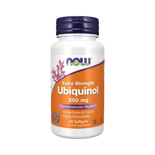 NOW Ubiquinol 200mg 60 softgels (Galiojimas aprašyme)