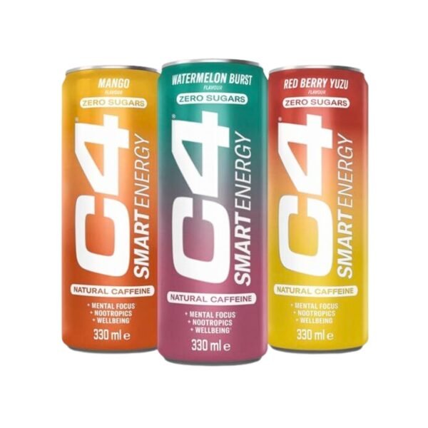 Cellucor® C4® Smart Energinis gėrimas 12 x 330ml (Galiojimas aprašyme)