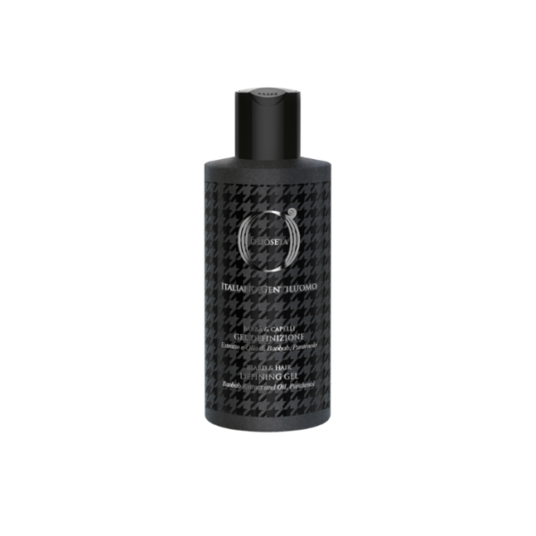 Olioseta Italiano Gentiluomo Beard & Hair Defining, barzdos ir plaukų formavimo gelis, 200 ml