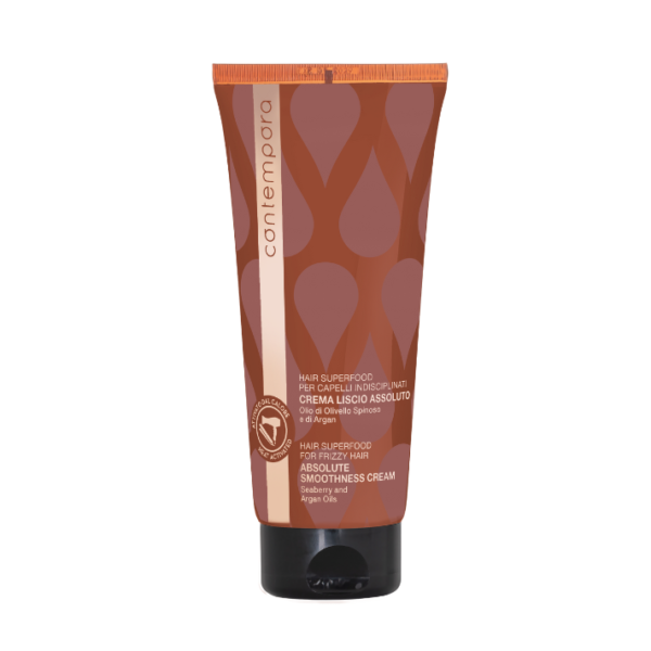 CONTEMPORA - Absolute Smoothness cream, termoaktyvus kremas besipučiantiems plaukams Velvet, 200 ml