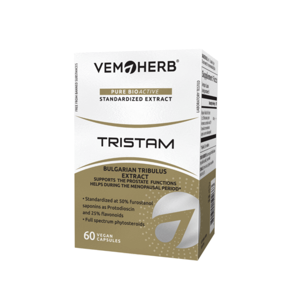 VemoHerb Tristam (Bulgariškos gulsčiosios ragužės(Tribulus terrestris L.) ekstraktas) 60 kaps.