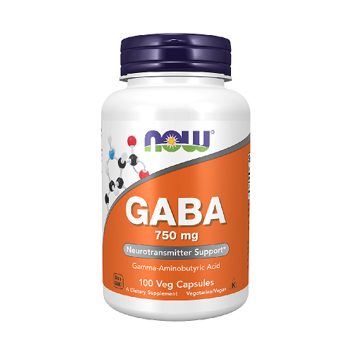 NOW GABA 750 mg 100 Veg. Capsules