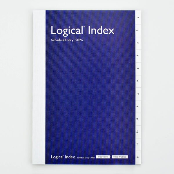 Japoniška darbo knyga 2026 „Logical Index Diary“ B6, mėlyna NSI-B624-26ADB
