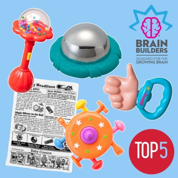 Žaislai kūdikiams „Brain Builders“ rinkinys „Top5“