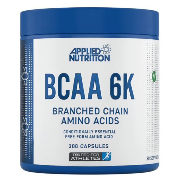 Applied Nutrition BCAA 6K 300 kaps.Galioja iki 2026-03-31