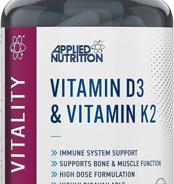 Applied Nutrition Vitamin D3 & K2 60 kaps.