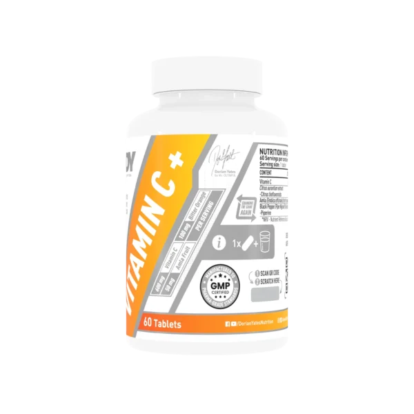 Dorian Yates Nutrition Vitamin C Plus 60 tabl. (vitaminas c)
