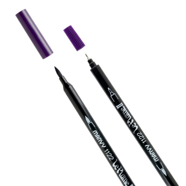 Dvipusis flomasteris MARVY LE PLUME II 1122-24D Eggplant, 1 vnt.