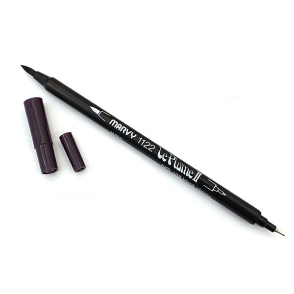 Dvipusis flomasteris MARVY LE PLUME II 1122-24D Black Cherry, 1 vnt.