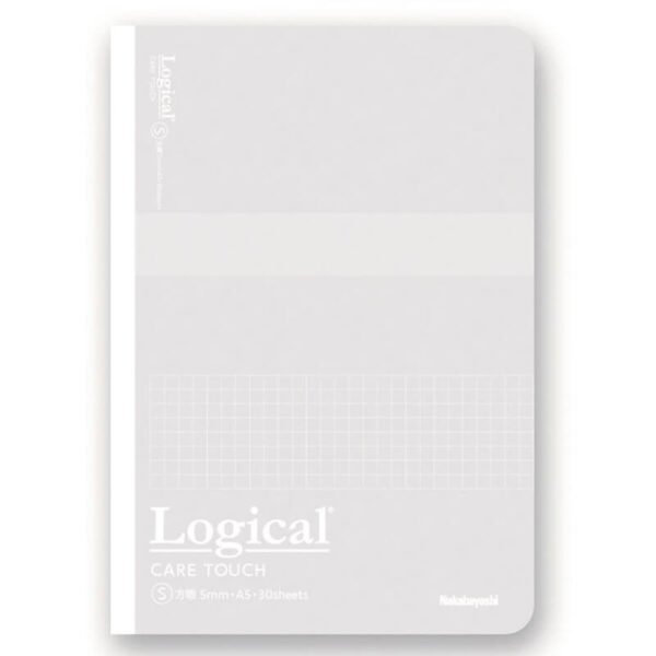 Antivirusinė užrašų knygelė „Logical Care Touch" A5, langeliais 5mm-šviesi pilka NA509S