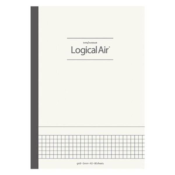 Lengva užrašų knygelė „Logical Air“ A5, langeliais 5mm-kreminė A512S-IV