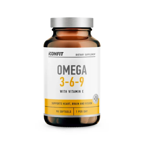 ICONFIT Omega 3-6-9, 90 minkštųjų kapsulių