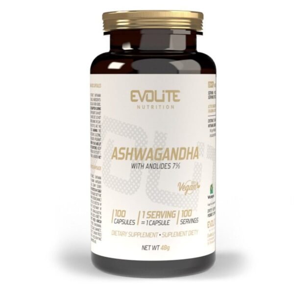 EvoLite Ashwagandha 100 kaps. (Migdomoji Vitanija)