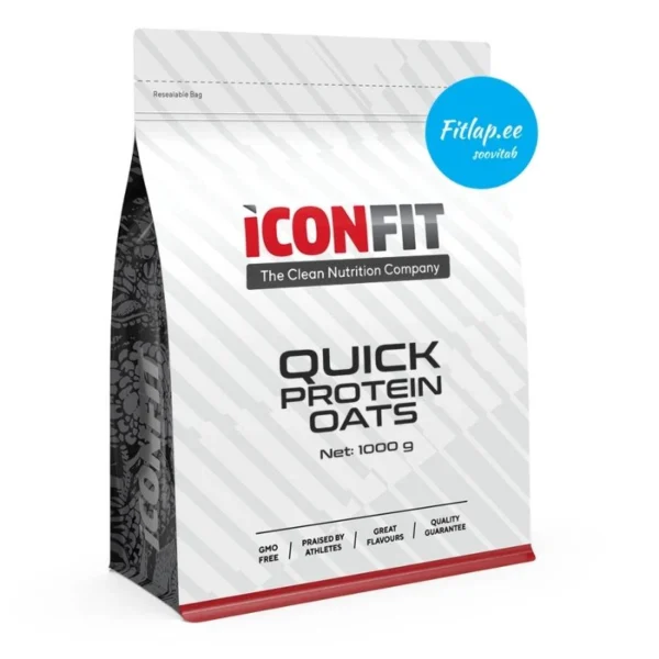 ICONFIT Greito paruošimo baltymų dribsniai (1KG) - Juodųjų serbentų (1KG)