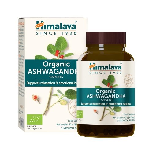 Himalaya Organic Ashwagandha, 60 kapsulių