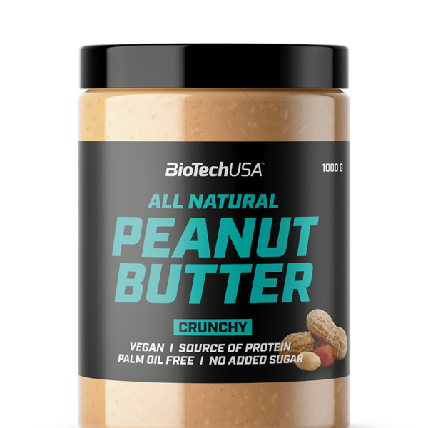 Biotech All Natural Peanut Butter, (žemės riešutų kremas) 1000 g