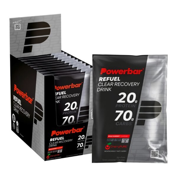 Powerbar Refuel Clear Recovery Drink 10 x 97g skonis - Vyšnių