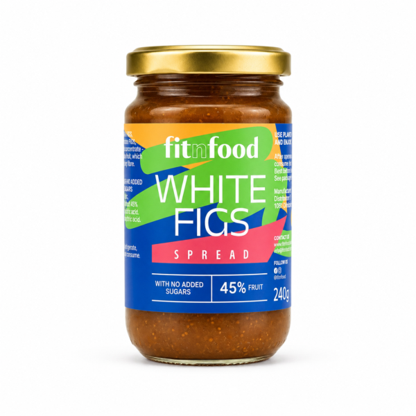 Fitnfood Baltųjų Figų Džemas 240g skonis - Baltųjų Figų