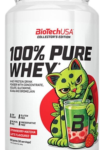 Biotech 100% Pure Whey Strawberry-Matcha Latte 900 g.