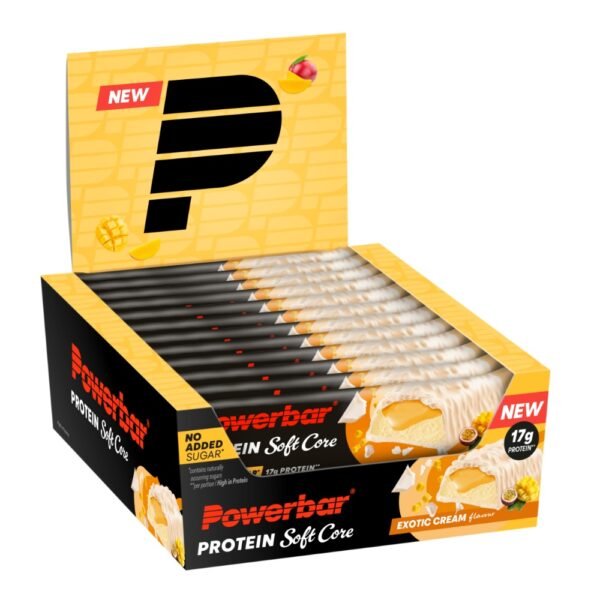 Powerbar Protein Soft Core 12 x 48g skonis - Juodo šokolado pyrago