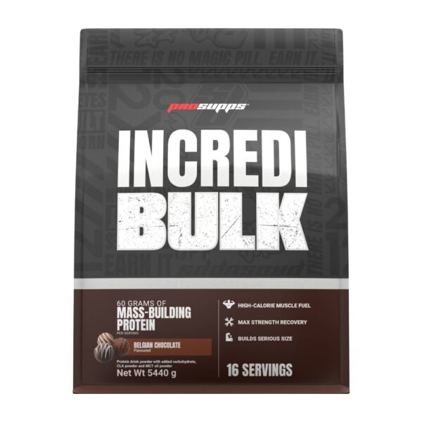 ProSupps Incredibulk 5440g skonis - Balto šokolado su braškėmis