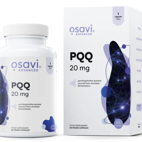 Osavi PQQ 20mg 60 kaps. (pirolochinolino chinono dinatrio druska)